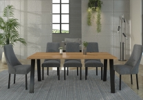 Jídelní stůl industriální Kleo - 185x67 cm - artisan