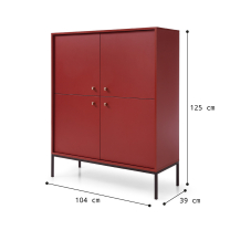 Mono - komoda MK104 - bordo