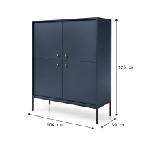 Mono - komoda MK104 - granat