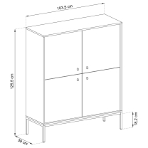 Mono - komoda MK104 - granat
