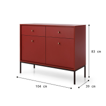 Mono - komoda MKSZ104 - bordo