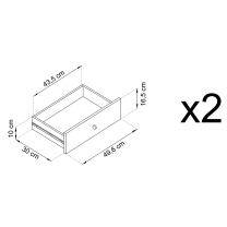 Mono - komoda MKSZ104 - bordo