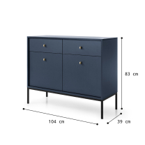 Mono - komoda MKSZ104 - granat
