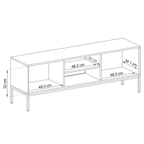 Mono - TV stolek MRTV154 - bordo