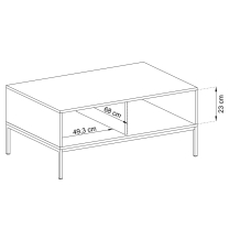 Mono - konferenční stolek ML104 - bordo