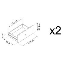 Mono - konferenční stolek ML104 - bordo