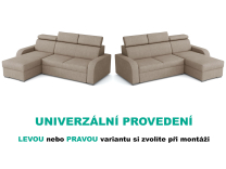 Sedací souprava Oslo 2r+LC - UNIVERZÁLNÍ - světle hnědá