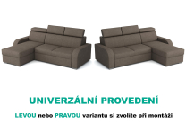 Sedací souprava Oslo 2r+LC - UNIVERZÁLNÍ - světle hnědá
