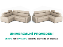 Sedací souprava Oslo 2r+R+1(80) - UNIVERZÁLNÍ - béžová