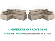 Sedací souprava Oslo 2r+R+1(80) - UNIVERZÁLNÍ - světle hnědá