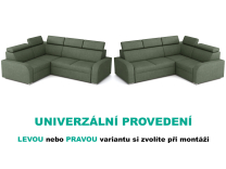 Sedací souprava Oslo 2r+R+1(80) - UNIVERZÁLNÍ - crown 12