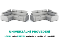 Sedací souprava Oslo 2r+R+1(80) - UNIVERZÁLNÍ - crown 17
