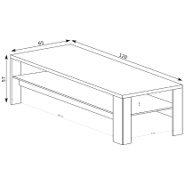 Obývací pokoj Mediolan - sestava E - natural hikora