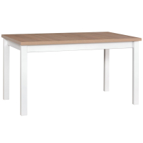 Rozkládací jídelní stůl Alba 2 - 140/180x80 cm - sonoma/bílá