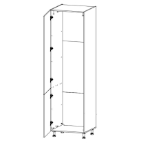 PROVENCE k | vysoká skříňka D60ZL-L na vestavnou lednici | LEVÁ | 60 cm | SOKL v CENĚ | b./andersen
