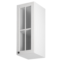 PROVENCE k | horní skříňka G30S-P prosklená s policí | 30 cm | PRAVÁ | bílá/borovice andersen