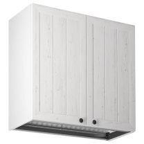 PROVENCE k | horní skříňka G80C s odkapávačem | 80 cm | bílá/borovice andersen