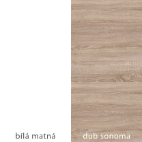 Obývací stěna Rita | bílá/dub sonoma | AKČNÍ CENA |