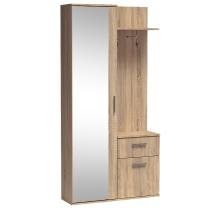Předsíňová stěna LUX | 97 cm | se zrcadlem | UNI provedení | sonoma