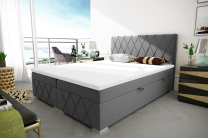 Dvoulůžko boxspring ROYAL + rošt + matrace | 180 cm | VÝBĚR LÁTEK