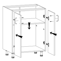 Kuchyňská linka LINEA | 350x230 cm | šedá