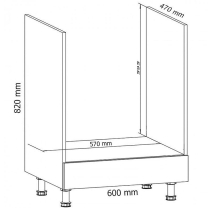 Kuchyňská linka LINEA | 350x230 cm | šedá