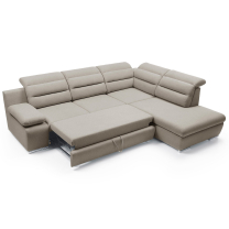 Sedací souprava GRECO | PRAVÁ | Gemma 11 hnědobéžová | AKCE | POSLEDNÍ KUS