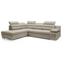 Sedací souprava GRECO | 230x280 cm | rozkládací + úložný prostor | hnědobéžová | VÝPRODEJ Z PRODEJNY