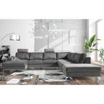 Sedací souprava Chrome U maxi | PRAVÁ | rozkládací | VÝBĚR TKANIN