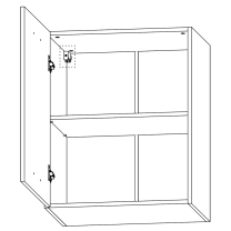 LANGEN ap | horní skříňka G60G | push open | LEVÁ | artisan