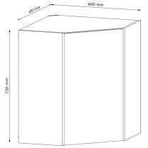 LANGEN ap | horní skříňka G60N | push open | PRAVÁ | artisan