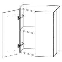 LANGEN ap | horní skříňka G60N | push open | UNI provedení | artisan