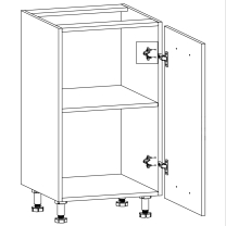 LANGEN ap | dolní skříňka D45 | push open | PRAVÁ | artisan