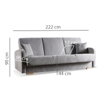 Sedací sestava Limba | 3+1+1 | rozkládací + úložný prostor | VÝBĚR TKANIN