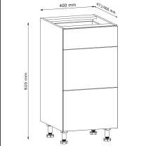 LANGEN ap | dolní skříňka D40S3 | push open | artisan