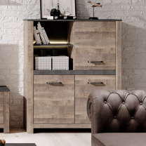 SAND | komoda 3D | 110 cm |  dub sand grange/matera