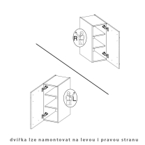 Kuchyňská linka LARA wh | ve tvaru L | 230x370 | UNI provedení | VÝBĚR TYPU ZÁSUVEK | bílá lesk