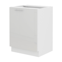 Kuchyňská linka LARA wh | ve tvaru L | 230x250 | UNI provedení | VÝBĚR TYPU ZÁSUVEK | bílá lesk