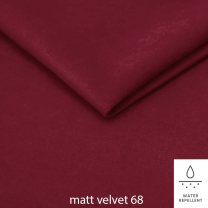 Křeslo ušák s podnožkou Next | Matt velvet 68 bordó | nohy buk