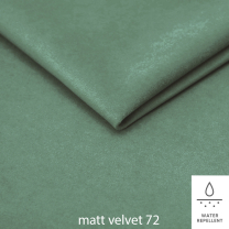 Křeslo ušák s podnožkou Next | Matt velvet 72 tmavší mintová | nohy buk