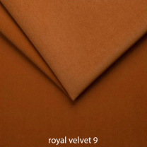 Křeslo ušák s podnožkou Next | Royal velvet 9 tmavě oranžová rust | nohy buk | AKCE