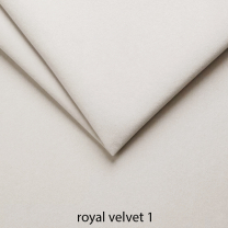 Křeslo ušák s podnožkou Next | Royal velvet 1 pearl | nohy buk | AKCE