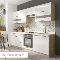 Kuchyňská linka FAVORIT WHITE GLOSSY - bílá lesk