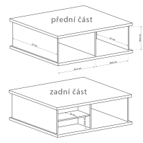 CALI | konferenční stolek C-8 + NOHY | artisan