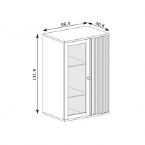 Obývací stěna CALI | 3 díly | sestava C | artisan