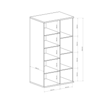 Obývací stěna CALI | 3 díly | sestava E | artisan