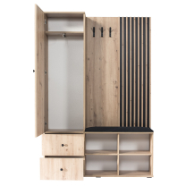 Předsíňová stěna CALI + skříň C-1 + komoda C-4 | artisan