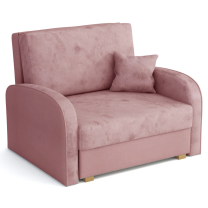 Pohovka VIVA I SOFT | 102 cm | růžová | rozkládací