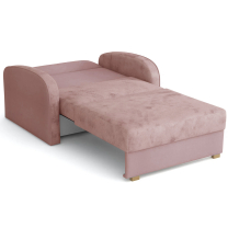 Pohovka VIVA I SOFT | 102 cm | růžová | rozkládací