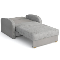 Pohovka VIVA I SOFT | 102 cm | šedá | ROZKLÁDACÍ